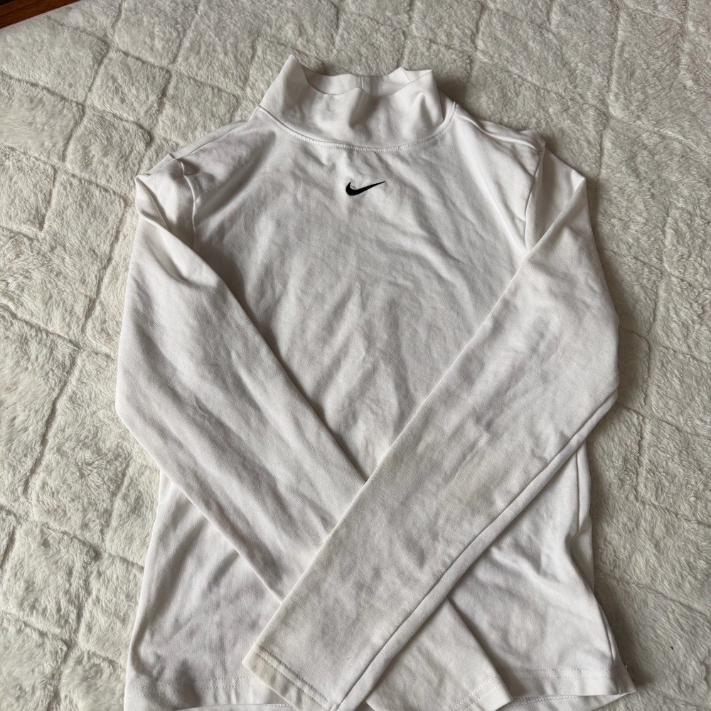 Nike White Long Sleeve Top